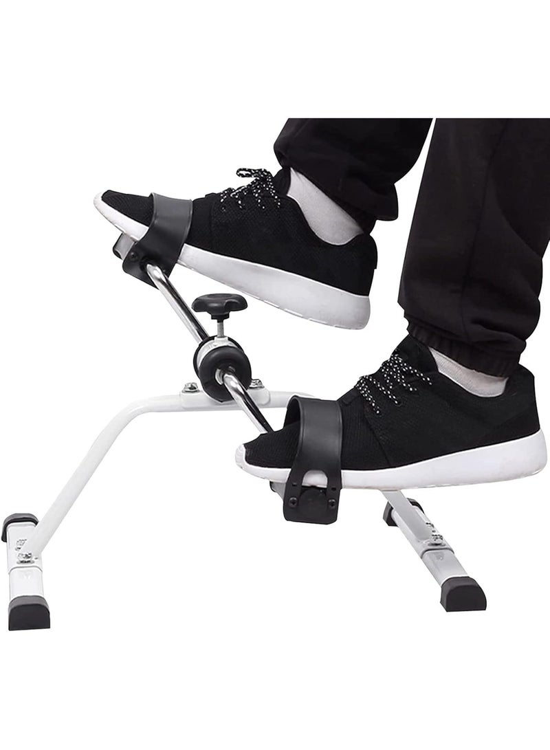 DubaiGallery Adjustable Mini Pedal Exerciser for Arms Legs, Portable Under Desk Exercise Bike for Seniors Physiotherapy and Daily Fitness - Image 5